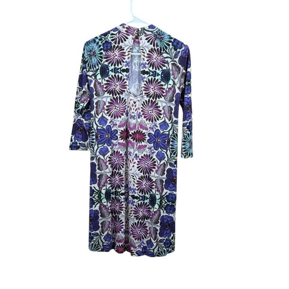 Free People New Romantics Fiesta Floral Abstract Swing‎ Mini Dress Retro XS - Picture 3 of 5